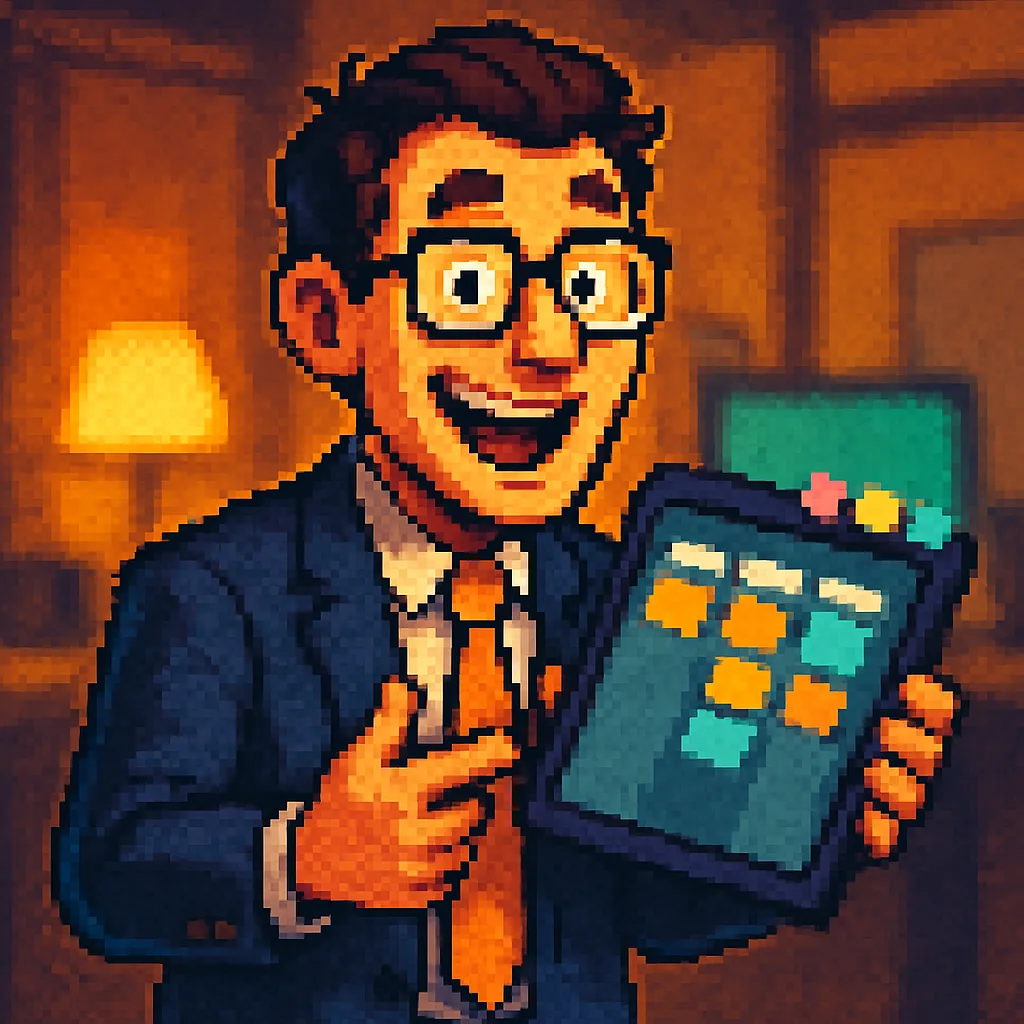 Pixel-Art-Porträt von Robin Routing